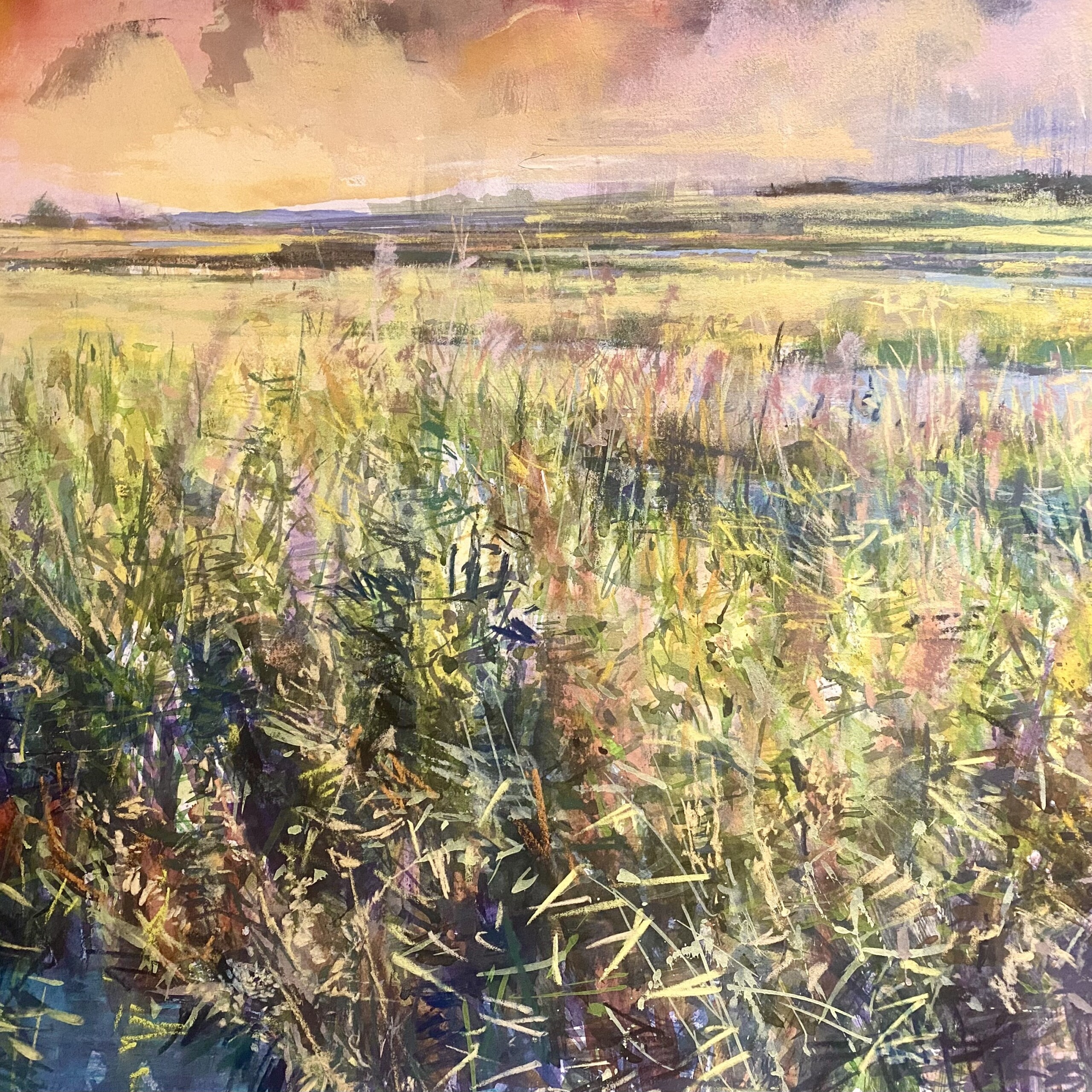 Marsh Light pastel workshop with Robert Dutton at Norfolk Creative Arts